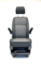 VW Transporter T6 T6.1 Passenger Captain Seat Genuine Bricks Cloth, Base, VGC #2
