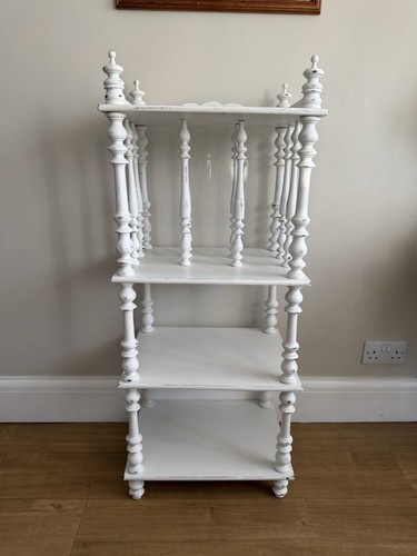 Vintage white painted wooden - vintage,