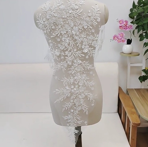 Large lace applique - large, motif