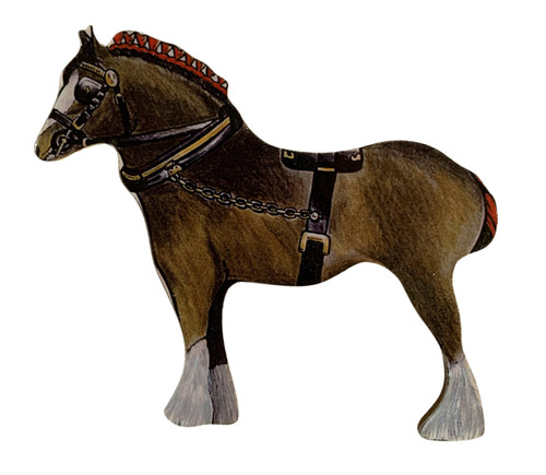 Shire horse cake topper - shire,