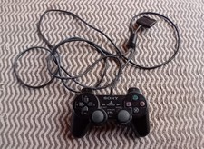 Official Black Sony PS2 Playstation 2 DualShock 2 Controller & NEW BUTTON FLEX