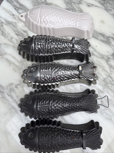 Fish shape mold qty 5 - fish,