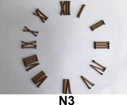 Clock face 50mm roman - 12,