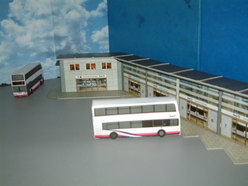 Scale bus station card - bus,
