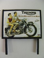 Triumph, The Best Motorcycle in the world - Model Railway Billboard - N, OO & O