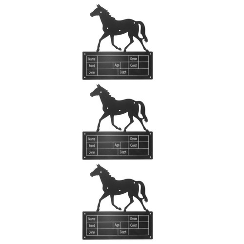 3pcs horse stall - stall, nameplate