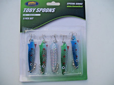 5 x Lineaeffe "Special Series" Toby Spoon Lures. 12g. For Pike Zander Perch Bass