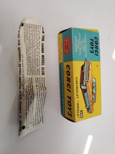 Orig box only corgi 248 - 248, gold