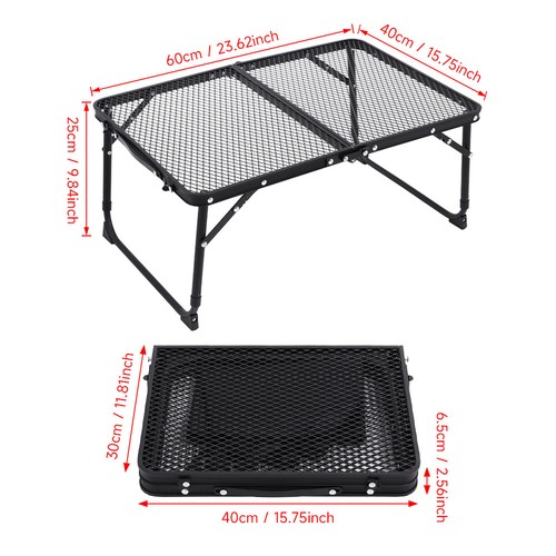 Folding camping grill - folding,
