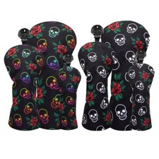 Skull Flower Golf Wood Head