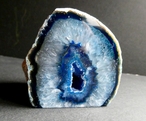 Blue agate crystal - agate,