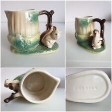 1950s Hornsea Pottery Fauna Acorn Jug and Squirrel No. 133 Rare Vintage H7.5cms