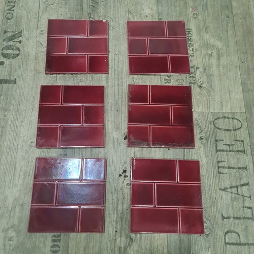 Fireplace ceramic red - 1, x