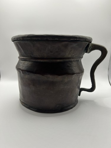 Vintage hammered copper pot - vintage,