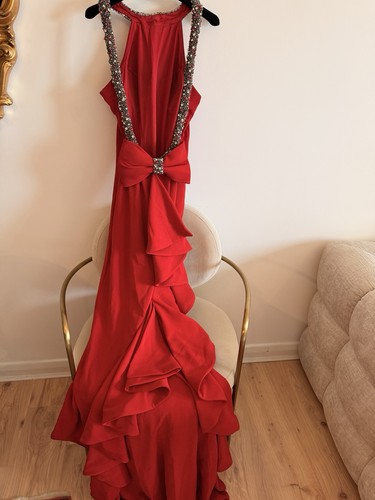 Red gown - red,