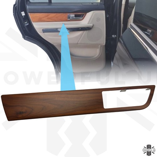 Walnut wood rear left door - walnut,