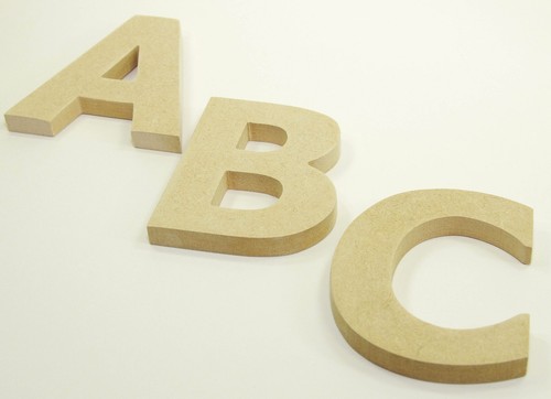 High wooden letters - 8, cm