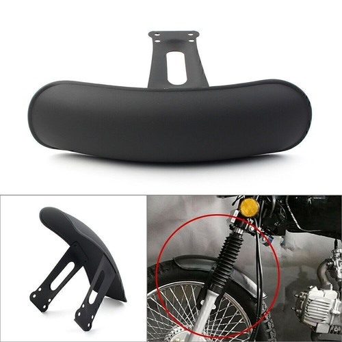 Retro motorcycle black - motorcycle, front