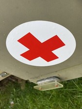 Military emblem fitted to