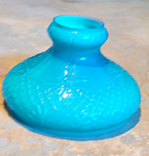 Victorian blue lamp shade - victorian,