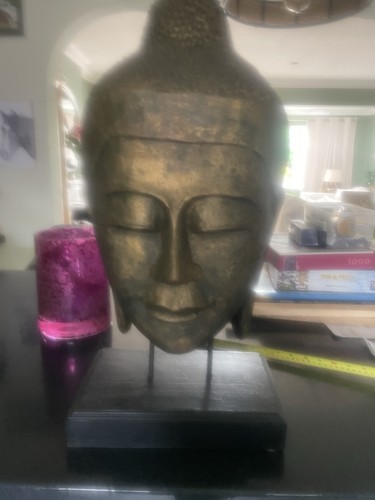 Large buddha head ornament - buddha,