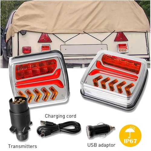 Wireless rear trailer lights - trailer,