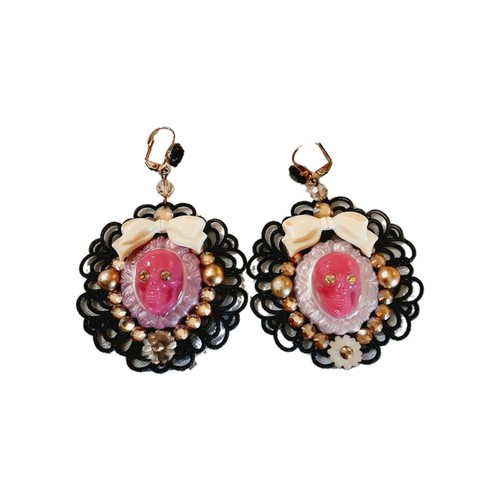 Tarina tarantino skull earings - skull,