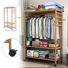 Heavy Duty Wooden Clothes Rail