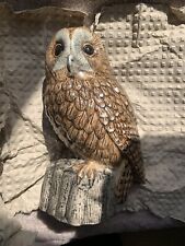 Quail Tawny Owl Vase 