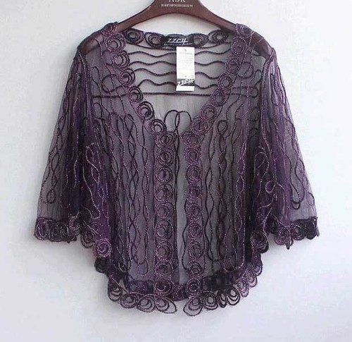 Sheer bolero shrug - shrug, handcraft