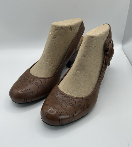 Clarks women brown leather - brown,