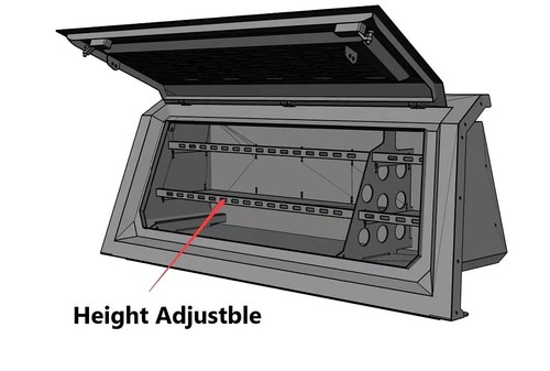 Right side storage canopy - side,