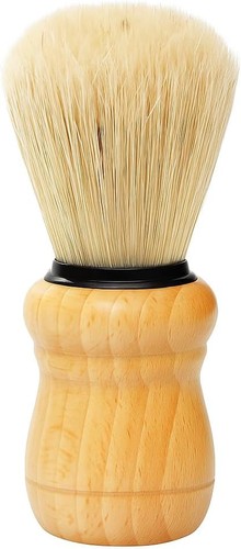 Wooden handle shaving brush - shaving,