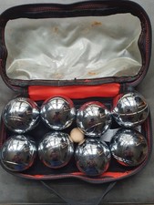 Premium Decathlon Boules Set - 8 Polished Steel Balls for Family Outdoor Fun