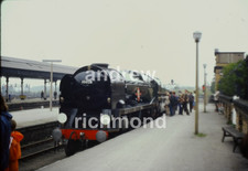 35028 Clan Line Steam Locomotive York 24 Oct 1978 Kodachrome 35mm Railway Slide