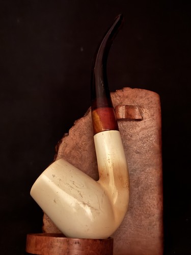 Smooth bent brandy meerschaum - bent,