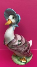 Beatrix Potter JEMIMA PUDDLEDUCK  BP2 Beswick Gold Oval. Good Condition