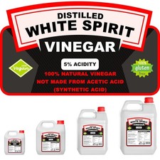 White Spirit Vinegar Pickling / Cooking / Marinating / Cleaning - 500ml - 25ltrs