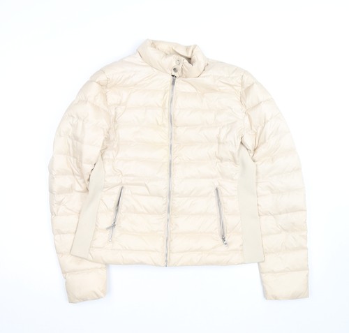 Zara women beige down puffer - zara,