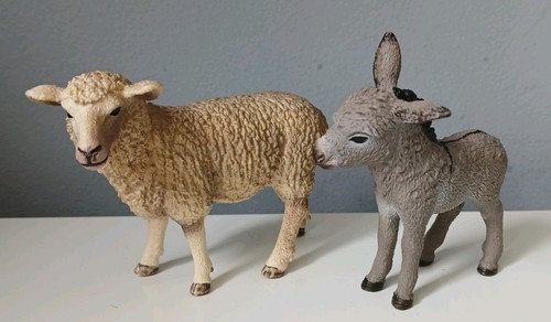 Schleich sheep and donkey farm - schleich,