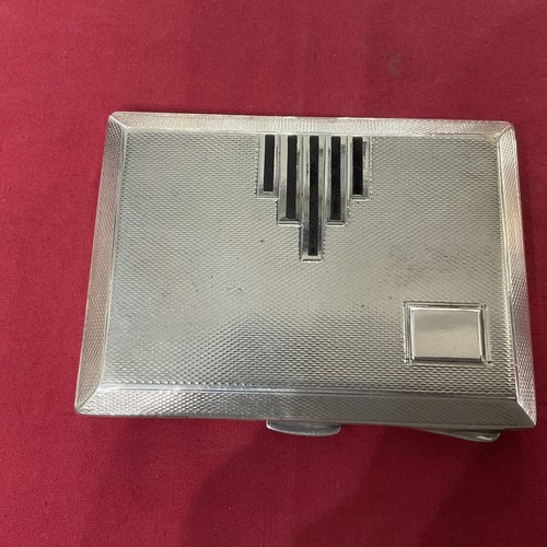 Solid silver cigarette case - solid,