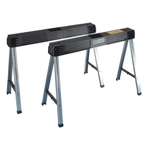 Stanley folding sawhorses twin - folding,