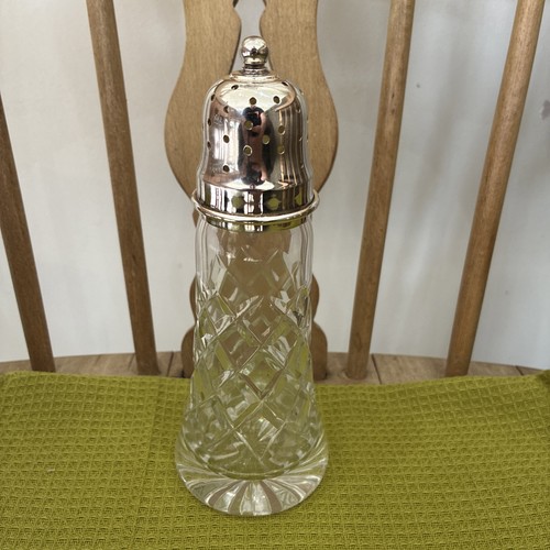 Vintage silver plate glass - silver,
