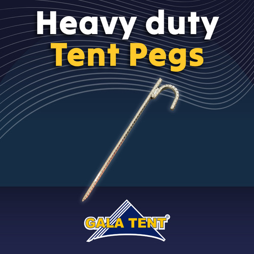 Heavy duty tent pegs steel - heavy,