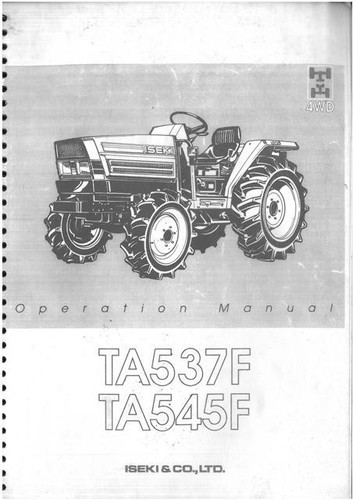 Iseki tractor ta537f ta545f - tractor,