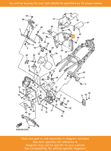 Yamaha damper 5jw 28435 00 - yamaha,