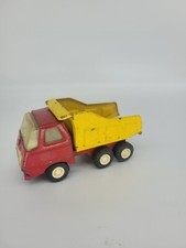 Tonka Dump Truck Vintage Red Yellow Pressed TONKA Steel 1970's Tipper dumper