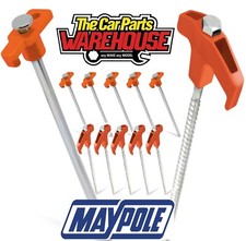 Hard Gound Heavy Duty Tent Peg Stake Pegs CORKSCREW ROCK SCREW Metal Camping