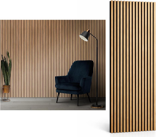 Oak slatted acoustic - oak,