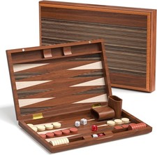 Backgammon Set, Wooden Folding